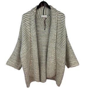 Knox Rose Chunky Knit Open Front Kimono Sleeve Sweater Size XL